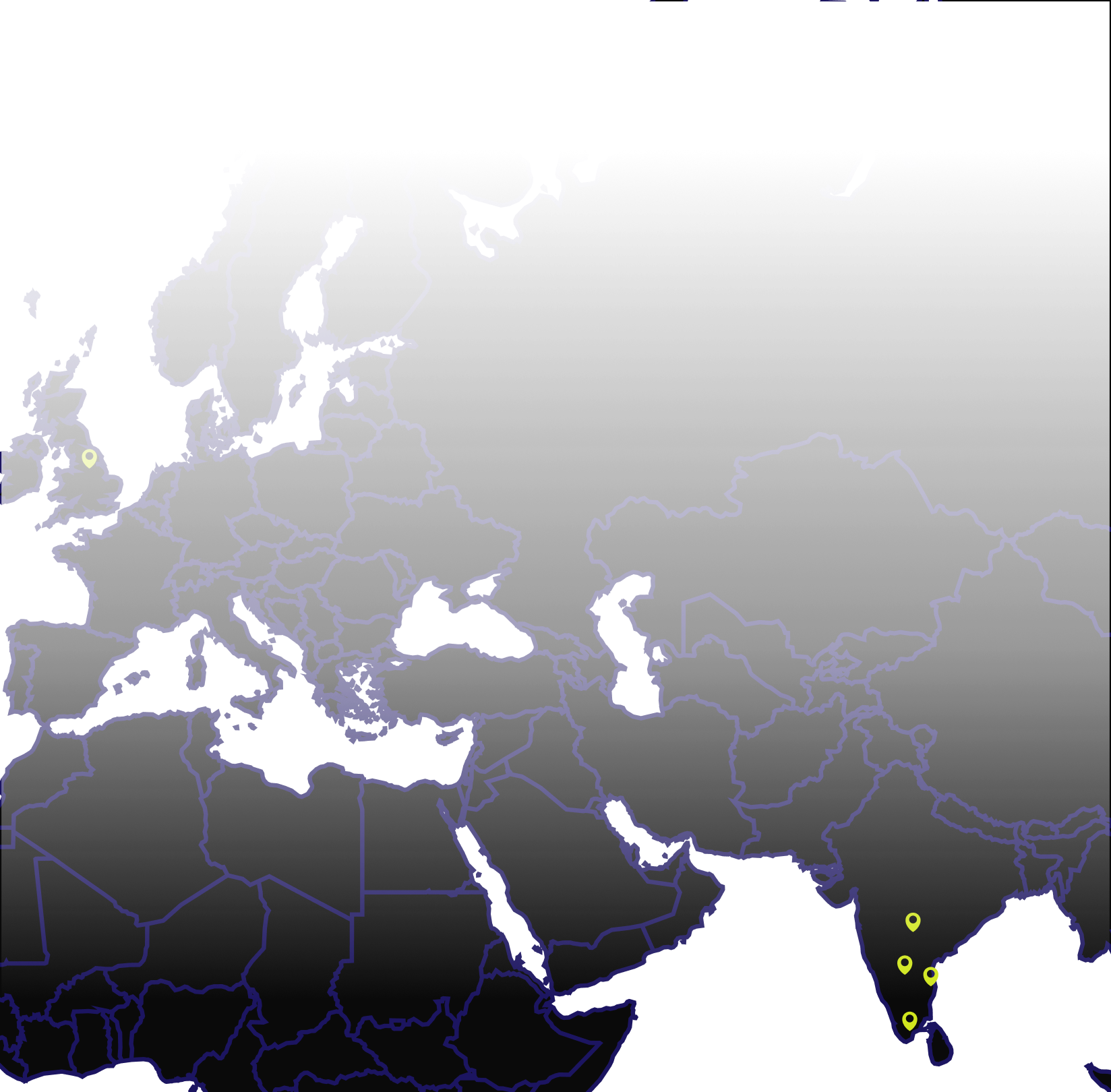 Office locations map